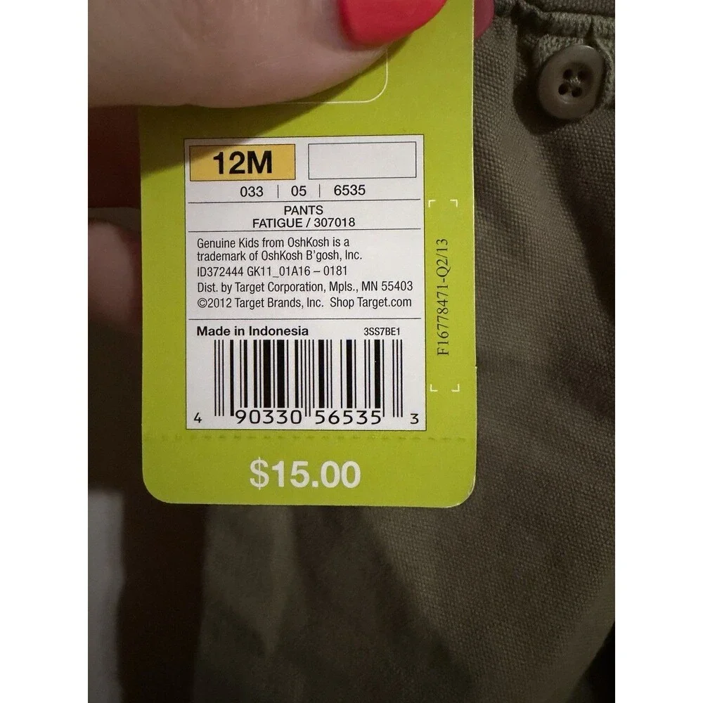 Baby Boy Size 12 Months Pants Genuinekids From Oshkosh NWT